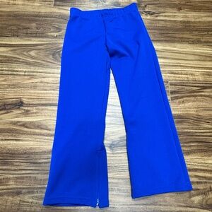 Chasse royal blue warm-up athletic sweatpants, like new, size Youth Medium